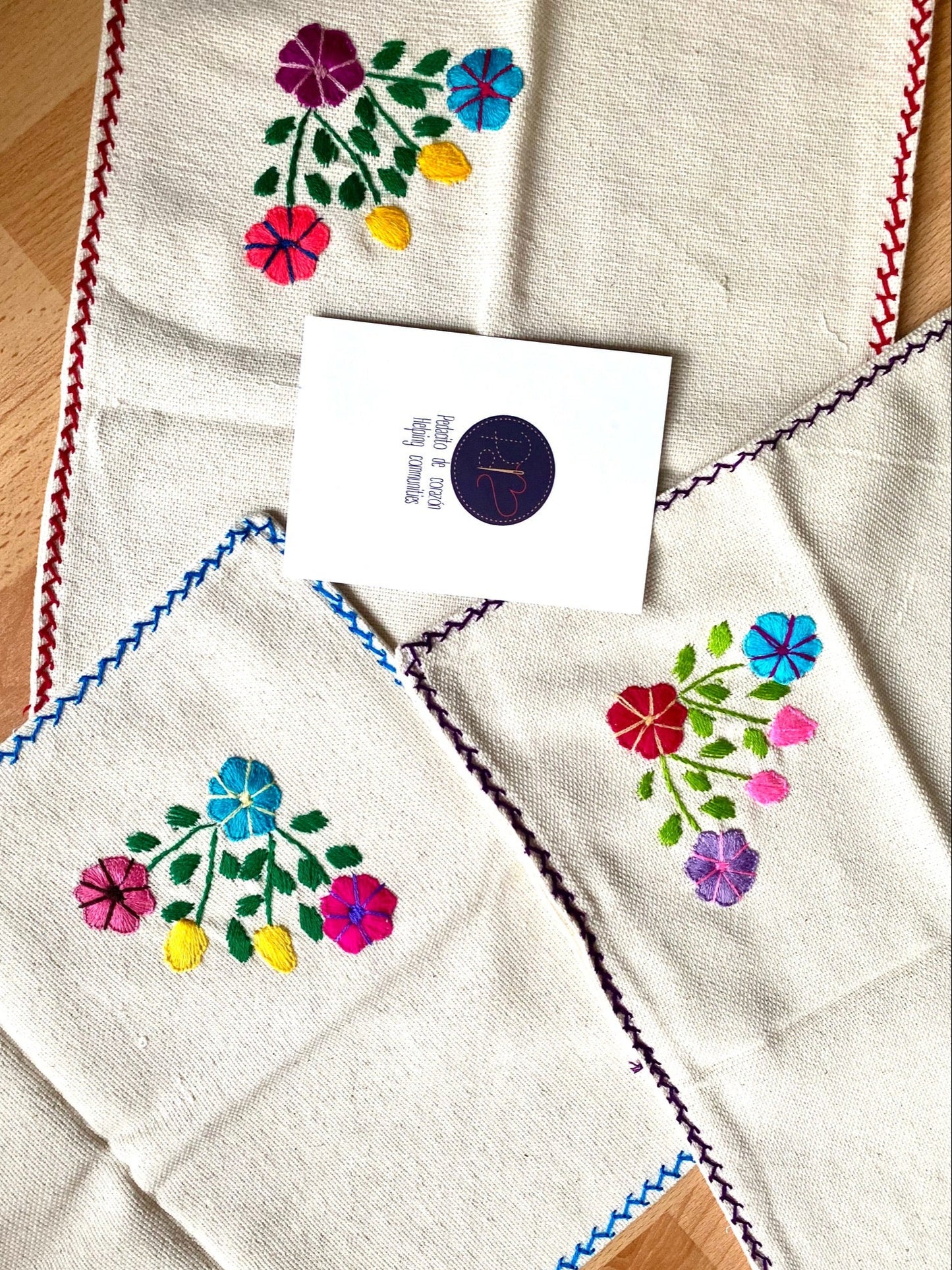 Embroidered Floral Placemats